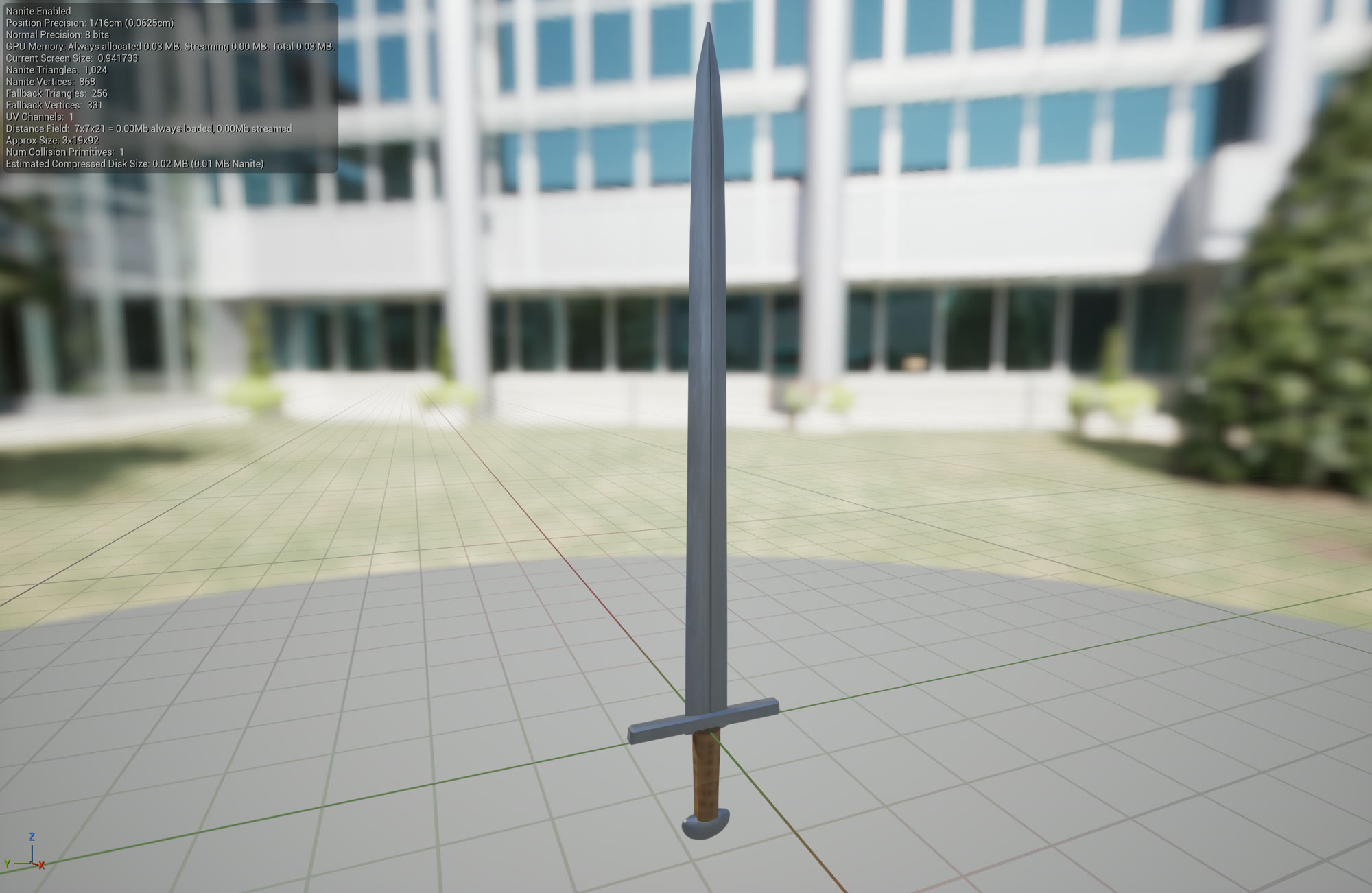 A simple sword model